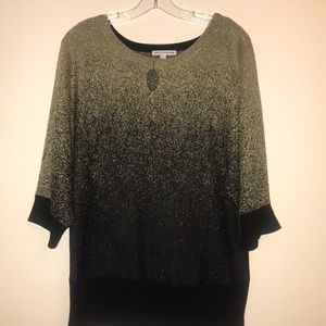 A beautiful gold & black women glittery top